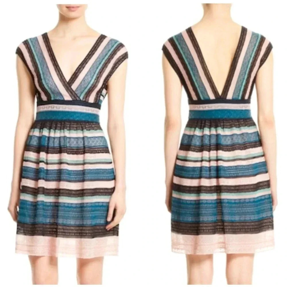 Missoni Metallic Ribbon Lace Dress